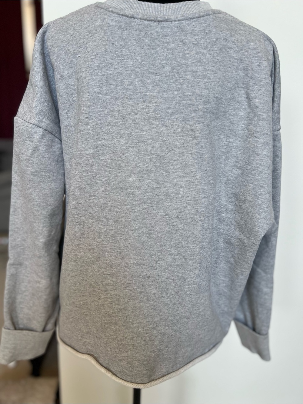 Favorite Daughter Gray Crewneck with Pink  Logo - Picture 5 of 6
